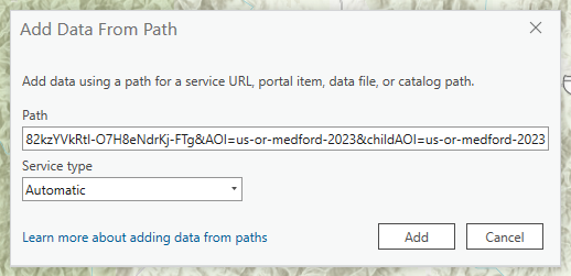 ArcGIS Pro URL
